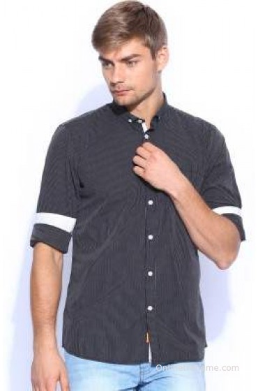 Mast & Harbour Men's Striped Formal Shirt Mast & Harbour Men's Striped Formal Shirt